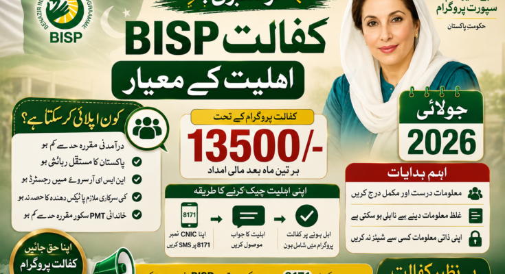 BISP Kafaalat Eligibility Criteria
