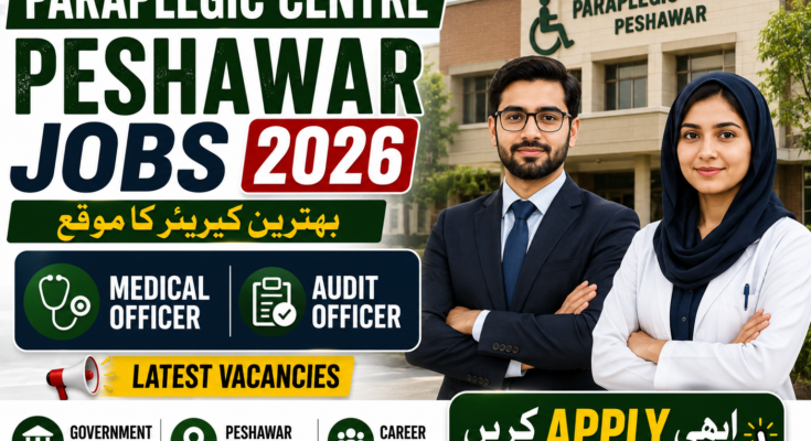 Paraplegic Centre Peshawar Jobs 2026
