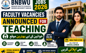 BNBWU Sukkur Jobs 2026