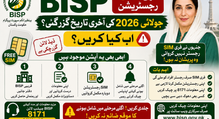 BISP Free SIM Registration