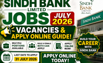 Sindh Bank Limited Jobs July 2026