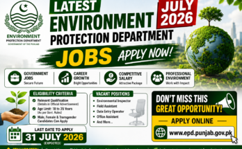 Environment Protection Department Jobs July 2026