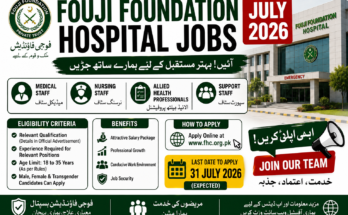 Fouji Foundation Hospital Jobs July 2026