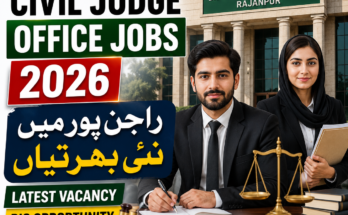 Senior Civil Judge Office Rajanpur Jobs 2026