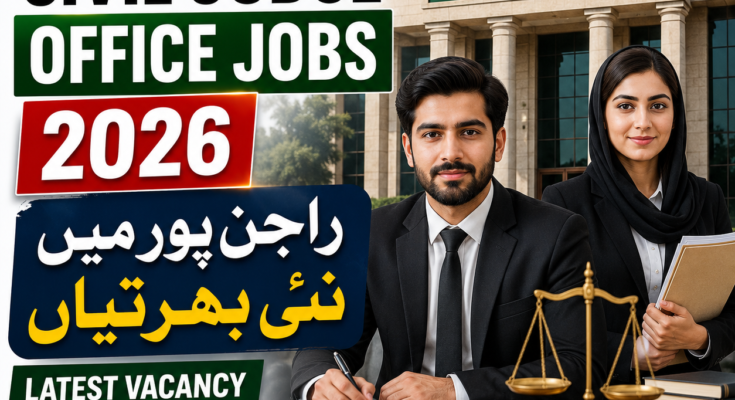 Senior Civil Judge Office Rajanpur Jobs 2026